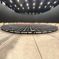 Plateforme tournante électrique à vitesse variable, plateau tournant personnalisé pour concerts et grands événements en direct