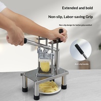 Hete verkoop kleine handmatige verticale frietjes- en komkommer-/aardappel snijmachine voor thuisgebruik, ook geschikt voor fruit.