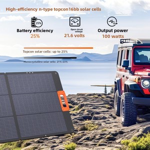 แผงโซลาร์เซลล์แบบพกพาพับได้ Winsteady OEM กำลังไฟ 200 วัตต์ ประสิทธิภาพสูง 25% ผลิตจากซิลิคอนโมโนคริสตัลไลน์ มาตรฐานกันน้ำ IP68 ได้รับการรับรอง CE - Product Image 4