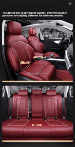 Cojines de asiento de coche de negocios de lujo personalizados 2017-2024 360 ° todo incluido para <span class=keywords><strong>Audi</strong></span> A4/A6/<span class=keywords><strong>Q3</strong></span>/Q5 fundas de asiento de cuero de PVC negro - Product Image 6