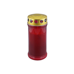 Vente en gros de bougies en verre de 4 jours bougies d'église bougie de méditation pilier rouge pour les activités religieuses - Product Image 3