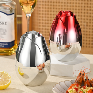 मिनी गोल्डन रोज़ एग फ़्लैटवेयर स्टोरेज बॉक्स 316L स्टेनलेस स्टील हाई अपीयरेंस लेवल कॉफ़ी स्पून फ्रूट डेज़र्ट फोर्क सेट - Product Image 1