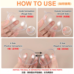 Bola de Navidad Redonda Hueca de Acrílico Plástico con Orificio para Colgar, Adorno de Alta Transparencia para Decoración - Product Image 4