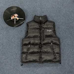 <span class=keywords><strong>Chaleco</strong></span> de Plumón Impermeable Clásico de Invierno con Cuello Alto 100% Algodón, con Logotipo Bordado Personalizado de Alta Calidad OUCHEN - Product Image 4