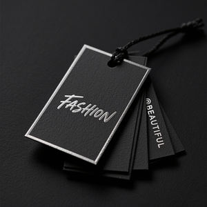 Benutzer definierte Luxus-Logo-Kleidung Tags Recycelbare grüne Karte Papier hängen Tags für <span class=keywords><strong>T</strong></span>-Shirts & Jacken speziell für Unternehmen - Product Image 4