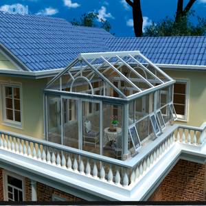 Venta Directa de Fábrica de Invernaderos con Techo Inclinado, Estilo Deslizante, Jardines de Invierno y Soláriums - Product Image 1