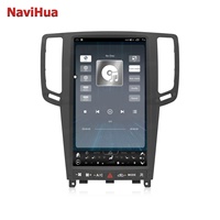 Radio de coche Android con pantalla vertical estilo Tesla de 13.6 pulgadas Navihua para Infiniti G37 G35 Q40 Q60 2007-2015, GPS, navegación y Carplay.