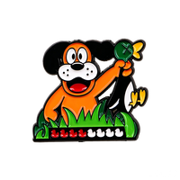 Broches personnalisées modernes en émail souple UFO, motif chien mignon, en alliage de zinc, personnalisation gratuite