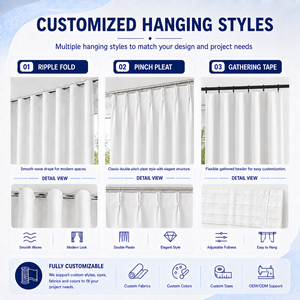 <span class=keywords><strong>Tende</strong></span> DaiRui di Grandi Dimensioni, Drappeggi Lunghi su Misura, Fondali da Pavimento a Soffitto per Ville di Lusso <span class=keywords><strong>e</strong></span> Hotel di Alta Gamma - Product Image 4