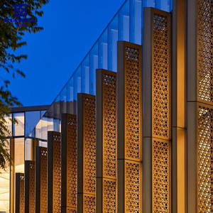 Los paneles de fachada decorativos de aluminio más populares, persianas de pantalla para exteriores para oficinas residenciales y aplicaciones exteriores de hoteles - Product Image 3