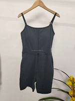 Personnaliser les femmes enfants ultra doux une pièce noir vêtements de sport barboteuse combinaison maillot de bain maillot de bain une pièce combishort