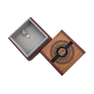 Solid Wood <b>Jewelry</b> <b>Box</b> 12X12X7.2Cm Engraved Square Elegant Gift Packaging For <b>Necklace</b> Bracelet Pendant Display - Product Image 4