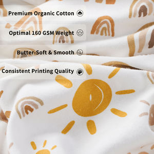 Nouvelle annonce : Draps-housses personnalisés pour lit bébé en jersey de coton biologique 160 g/m² pour enfants et tout-petits - Product Image 3