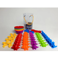 Jeu de tri et d'association sensoriel Montessori pour bébés et enfants, apprentissage des couleurs et du comptage, animaux et dinosaures, jouets éducatifs en TPE/TPR, 2-7 ans