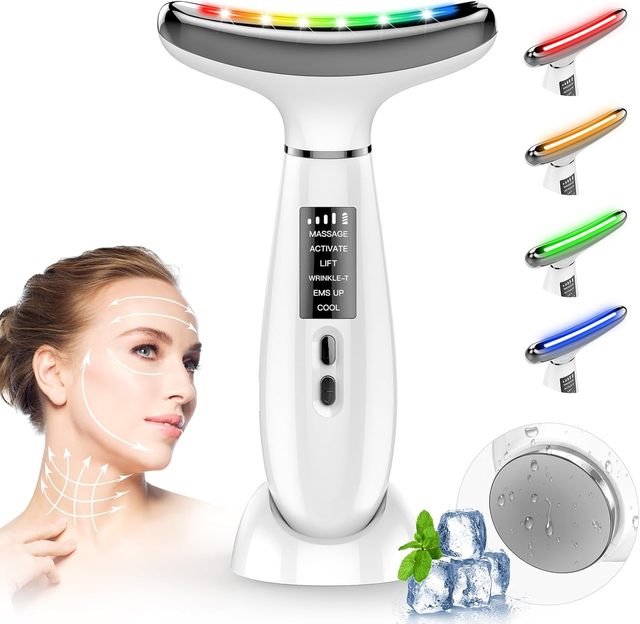 2025 Best Seller Microcurrent Face Lift Device Facial Sculpting Device Beauty Machine with 5°C Cooling for Face Neck Care