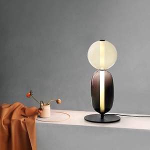 Lampe sur pied minimaliste nordique, design en verre LED, salon, chambre à coucher, bureau, lumière décorative, 220V, E27, commande par interrupteur - Product Image 4