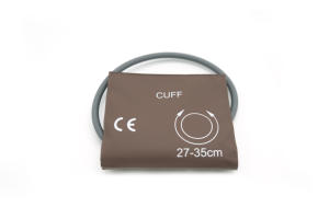 Manguito NIBP reutilizable para adultos de 27-35cm, manguera única, Material de PU suave, Color marrón, <span class=keywords><strong>BP</strong></span> manguito, suministro de fábrica - Product Image 3