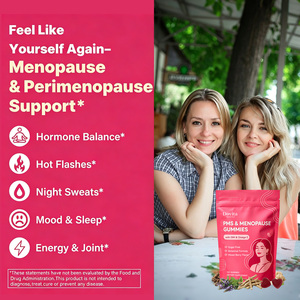 Gummies en gros sous marque privée OEM pour la ménopause, soulagement naturel du SPM, soutien du cycle menstruel, équilibre hormonal, 60 gummies - Product Image 3