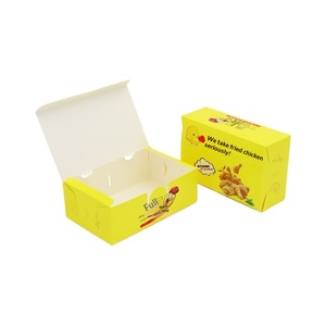 Scatola di Carta Personalizzata per Alimenti, Confezione Pieghevole in Cartone per Patatine Fritte, Pollo, Hamburger da Asporto con Logo Stampato - Product Image 6