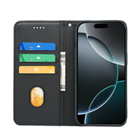 Casing Ponsel Kulit PU Magnetik Lipat untuk iPhone 18 17 16 Pro Max 17 16 15 14 Plus 17/16E Air 13 12 Mini dengan Tempat Kartu Dompet