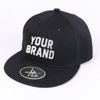 Gorras Personalizadas al por Mayor, Ecológicas, para Exteriores, con Logotipo Bordado en 3D, 6 Paneles, Visera Plana, Corona Rígida, Cierre a Presión