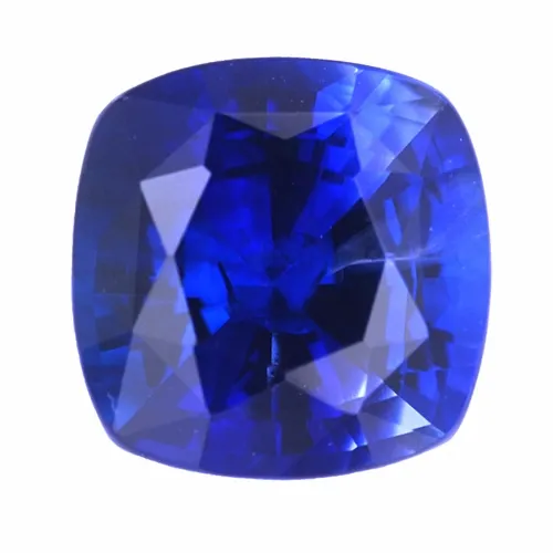 Square cushion Lab grown sapphire for fine jewelry production multiple size & shape choice