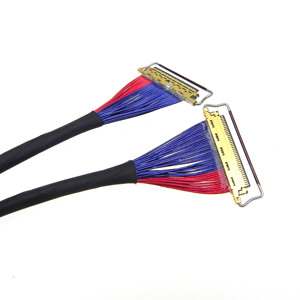 Kabel Koaksial Mikro LVDS 50Pin 0.4mm 20320 Kustom Pabrik, Kabel Sinyal Display Twisted Pair untuk Panel LCD Kontrol Industri - Product Image 6