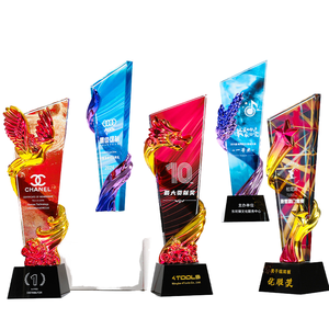 Trofeo in Resina Colorata con Cristalli, Medaglia per Premi Annuali, Trofei in Metallo Autorizzati per Aziende di Danza e Basket - Product Image 1