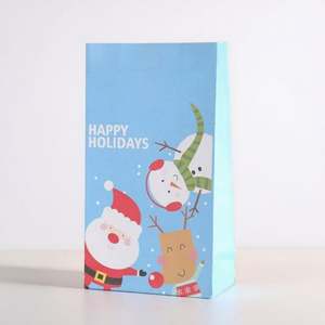 Sacs en papier de Noël de luxe écologiques de haute qualité, style 2025, pour cadeaux, promotion de vente au détail, sacs à bonbons - Product Image 2