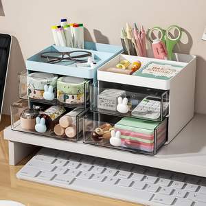 حامل أقلام رصاص صغير متعدد الوظائف مع درج - Product Image 6