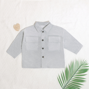 Plusieurs couleurs disponibles personnalisé mode printemps été manteau à manches longues poche Deign enfants garçons veste - Product Image 3