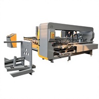 Machine à plier et à coller les boîtes en carton ondulé entièrement automatique pour l'emballage alimentaire