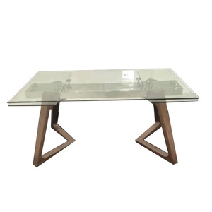 Table à manger en bois de <span class=keywords><strong>noyer</strong></span> <span class=keywords><strong>massif</strong></span> avec deux extensions - Product Image 1