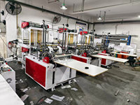 Machine de fabrication de sacs en plastique PE PP à fond scellé 4 lignes pour sacs de courses et sacs à pain HSXJ-1000