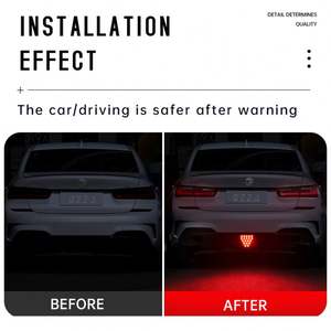 19LED <span class=keywords><strong>feu</strong></span> de signalisation de freinage <span class=keywords><strong>F1</strong></span> Triangle <span class=keywords><strong>Style</strong></span> Sport Car Troisième <span class=keywords><strong>feu</strong></span> de freinage arrière <span class=keywords><strong>Feu</strong></span> d'avertissement arrière universel 12V pour JDM BBA - Product Image 3