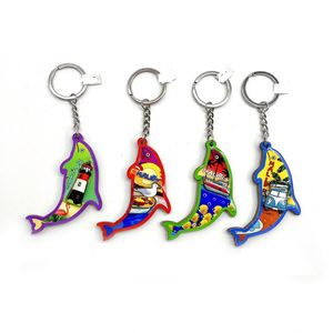 New Arrival Coastal Style Wooden Keychains Unique Handicraft with Distinctive Still Life Pattern Elegant Knick-Knacks - Product Image 2