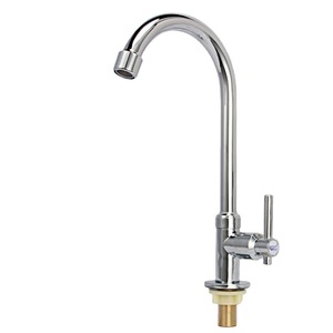 Grifo de Cocina Giratorio de un Solo Toque con Válvula de Cerámica, Montaje en Encimera, Rotación de 360 Grados, Estilo Contemporáneo - Product Image 5