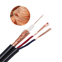 Câble coaxial CCTV haute vitesse KICO RG59+2C 500m ou 305m, combo câble vidéo et alimentation pour systèmes de caméras CCTV, vente en gros