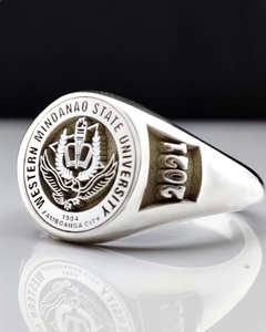 Anillo de Graduación Universitario Personalizado Joyería Regalo de Navidad Anillo de Promoción Personalizado para Hombre Regalo Universitario Anillo de Bachillerato - Product Image 5