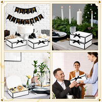 Boîte d'emballage pliable en carton de luxe avec ruban, logo personnalisé pour cadeaux, vêtements et emballage de détail pour magasins de cadeaux