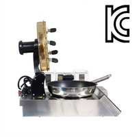 Machine à wok automatique Megcook C35PB01-C04, 3520W, acier inoxydable (SUS304), électrique, pour la restauration commerciale, écran tactile
