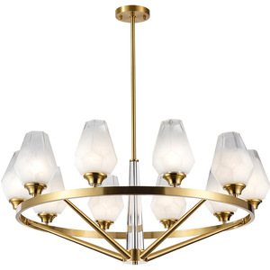 โคมไฟระย้าแบบผสมผสานสไตล์จีนใหม่ ทำจากทองแดงทั้งหมด สำหรับห้องนอน ห้องนั่งเล่น และห้องโถง ให้แสงสว่างหรูหรา - Product Image 2