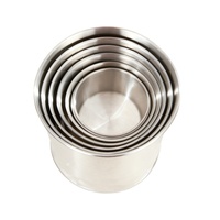 Ollas de Acero Inoxidable 304 Removibles con Estampado Personalizado de Alta Calidad, Tazas de Acero Inoxidable con Borde