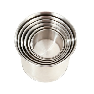 Pots en acier inoxydable 304 de haute qualité, personnalisés, estampés, amovibles, tasses en acier inoxydable avec rebords - Product Image 3
