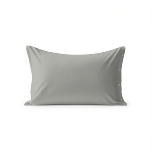 Funda de almohada 100% algodón gris, tamaño alemán 80x80cm - Product Image 3