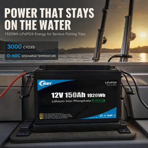 <span class=keywords><strong>Batteria</strong></span> Marina LiFePO4 BSY 12V 150Ah 1920Wh 150A a Ciclo Profondo 3000 Cicli per Motore Elettrico da Traina, Barca, Pesca, Kayak, Camper, Accumulo - Product Image 4