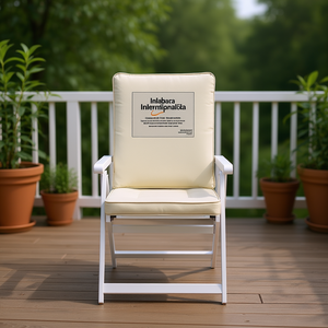 Juego de Cojines para Silla de Exterior de Tela Oxford Crema, 100% Poliéster, Resistentes al Agua, Extraíbles, Lavables, para Uso en Todas las Estaciones - Product Image 2