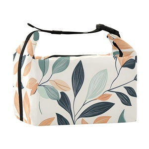 Sac à déjeuner isotherme personnalisé à motif de feuilles de menthe tropicales d'Hawaï - Product Image 2