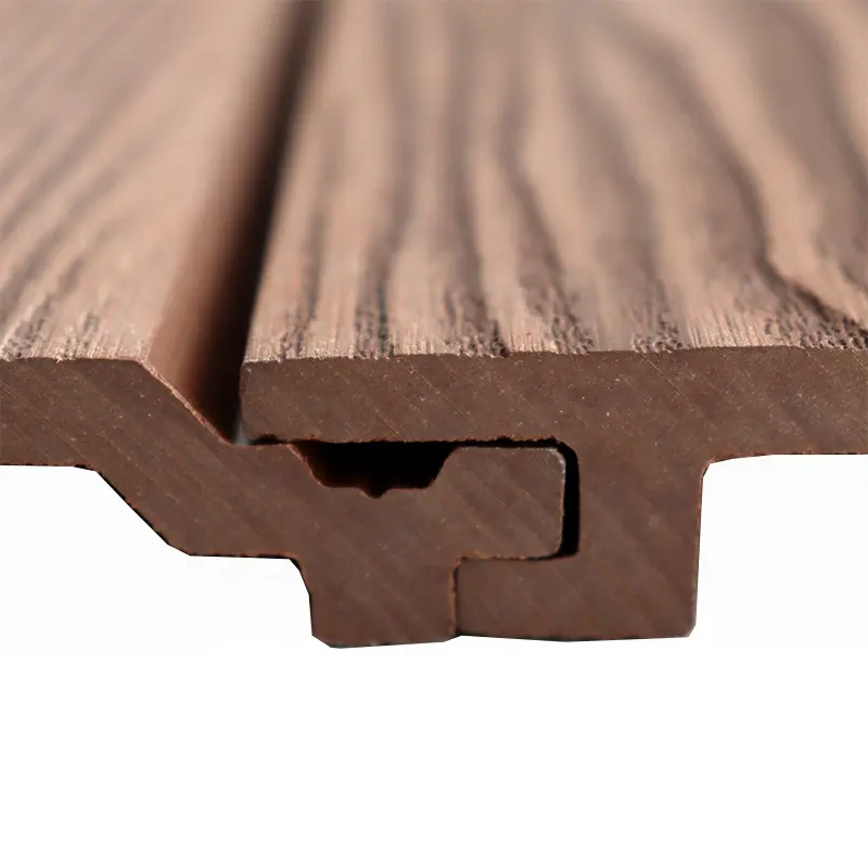 Panel de pared de madera para exterior, listones externos de WPC para casa prefabricada, revestimiento interior compuesto