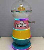Machine de remplissage de poupées en peluche DIY en libre-service avec lumière LED pour ours en peluche, équipement d'expérience pour centre commercial